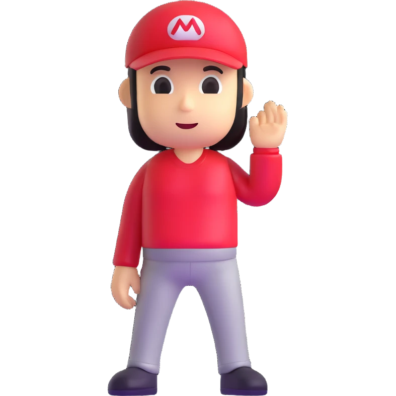 Nintendo Mii character emoji