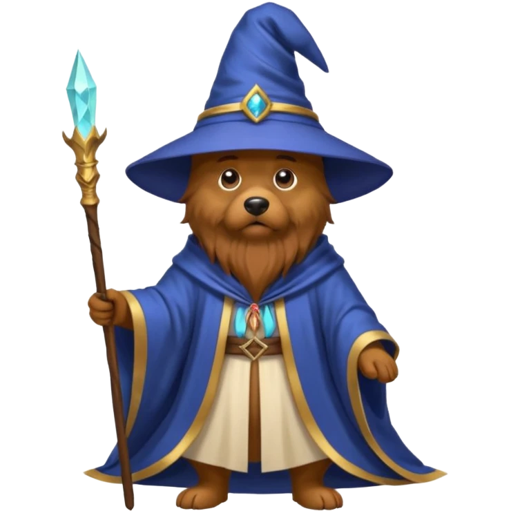 Dog wizard emoji