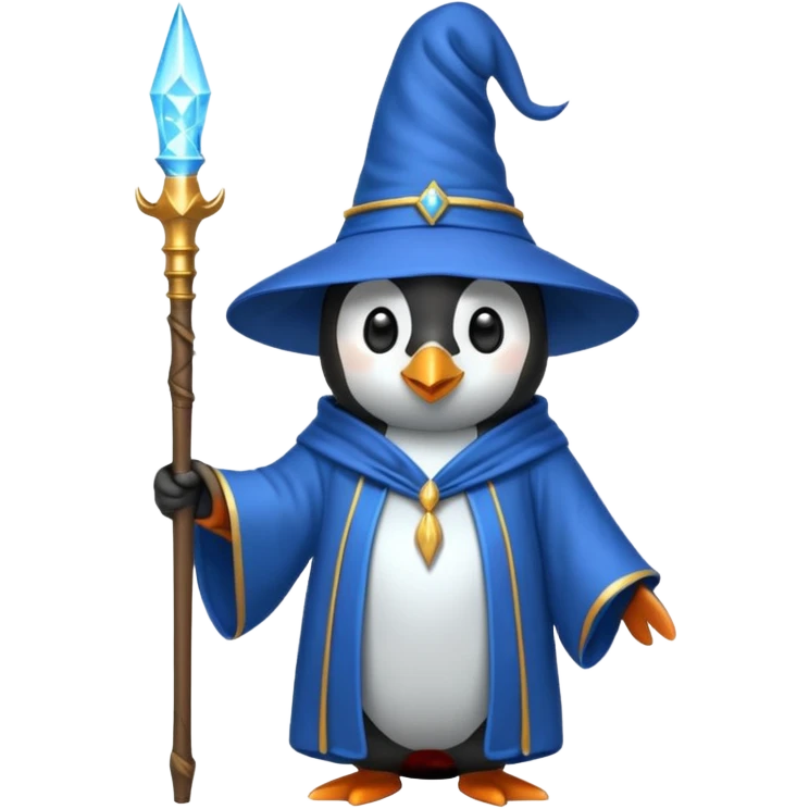 Penguin Wizard emoji