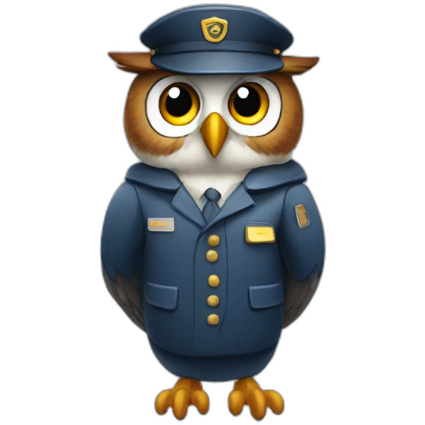 a owl postman emoji