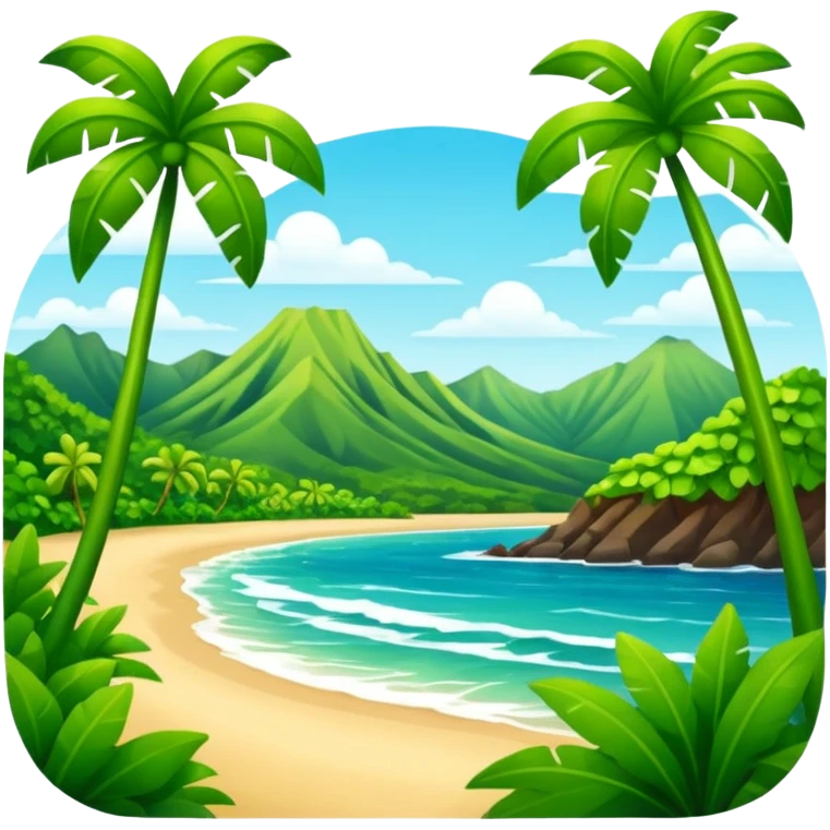 hawaii landscape  emoji