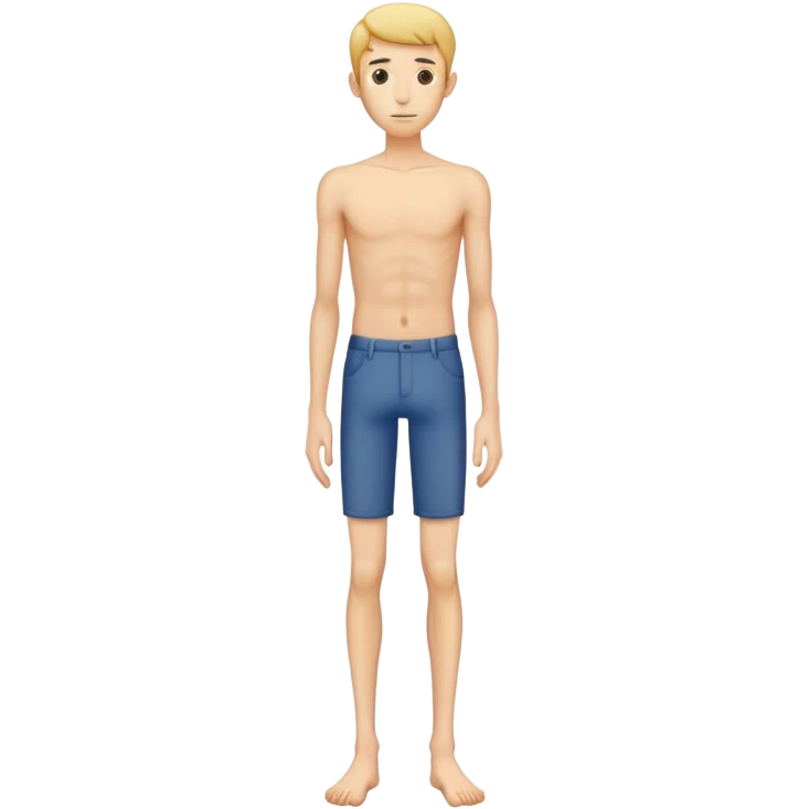 full body very skinny male figure standing emoji