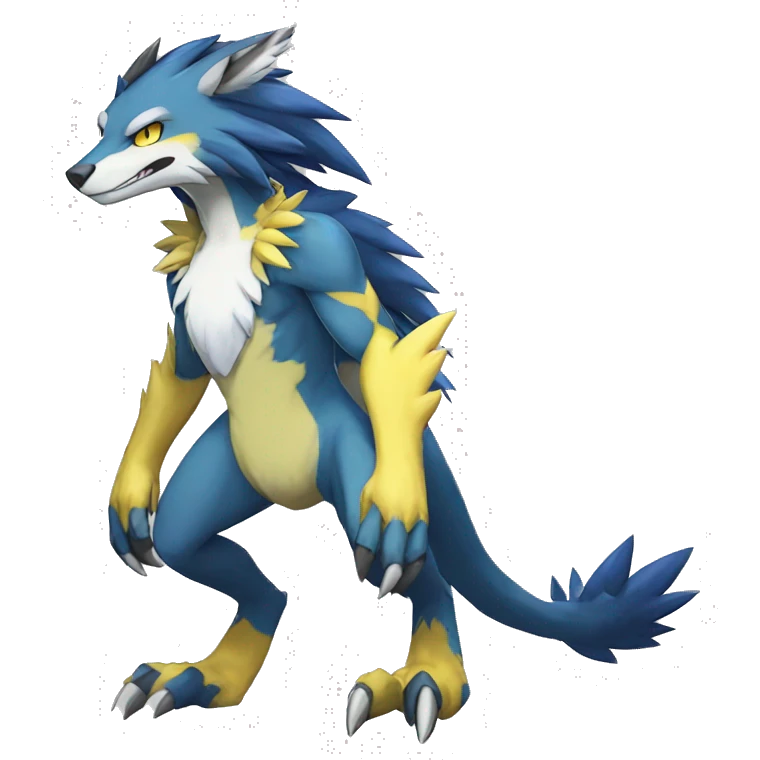 Lombax-Sergal-Zeraora-Nargacuga-Fakemon full body emoji