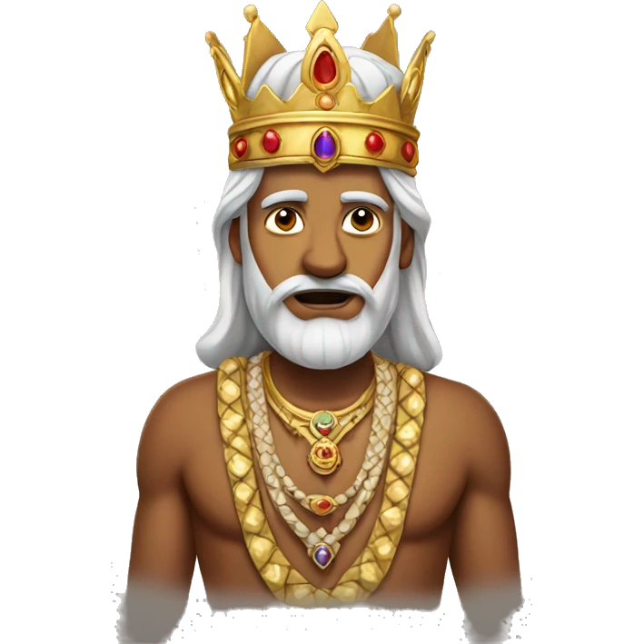 indian king with a crown emoji