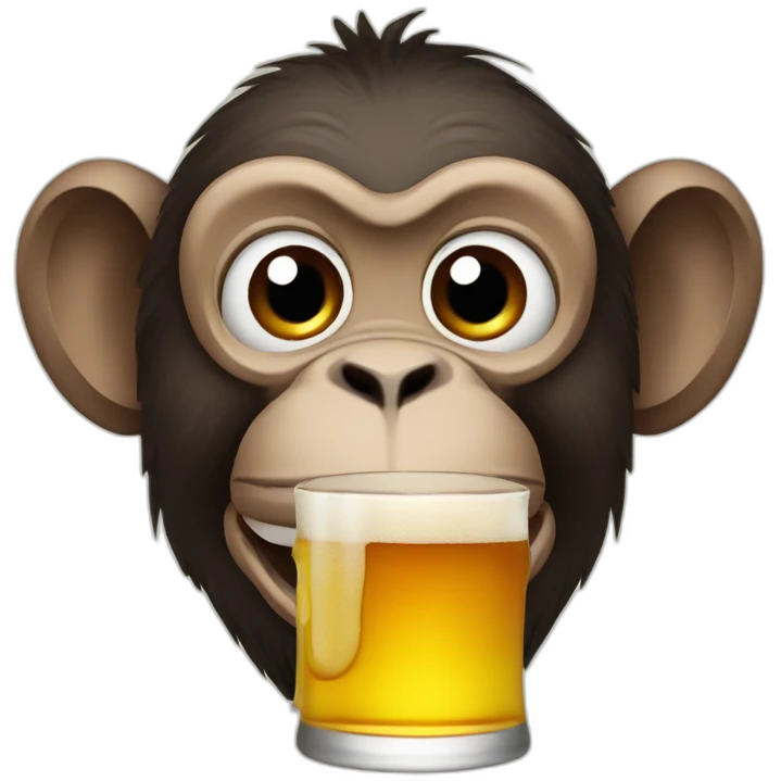 monkey-drinking-beer emoji