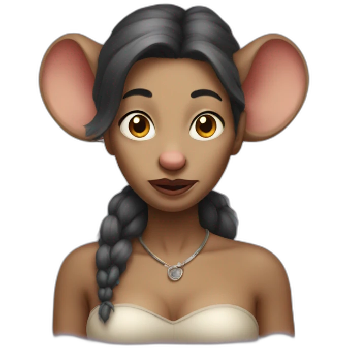 rat woman with big bosom emoji