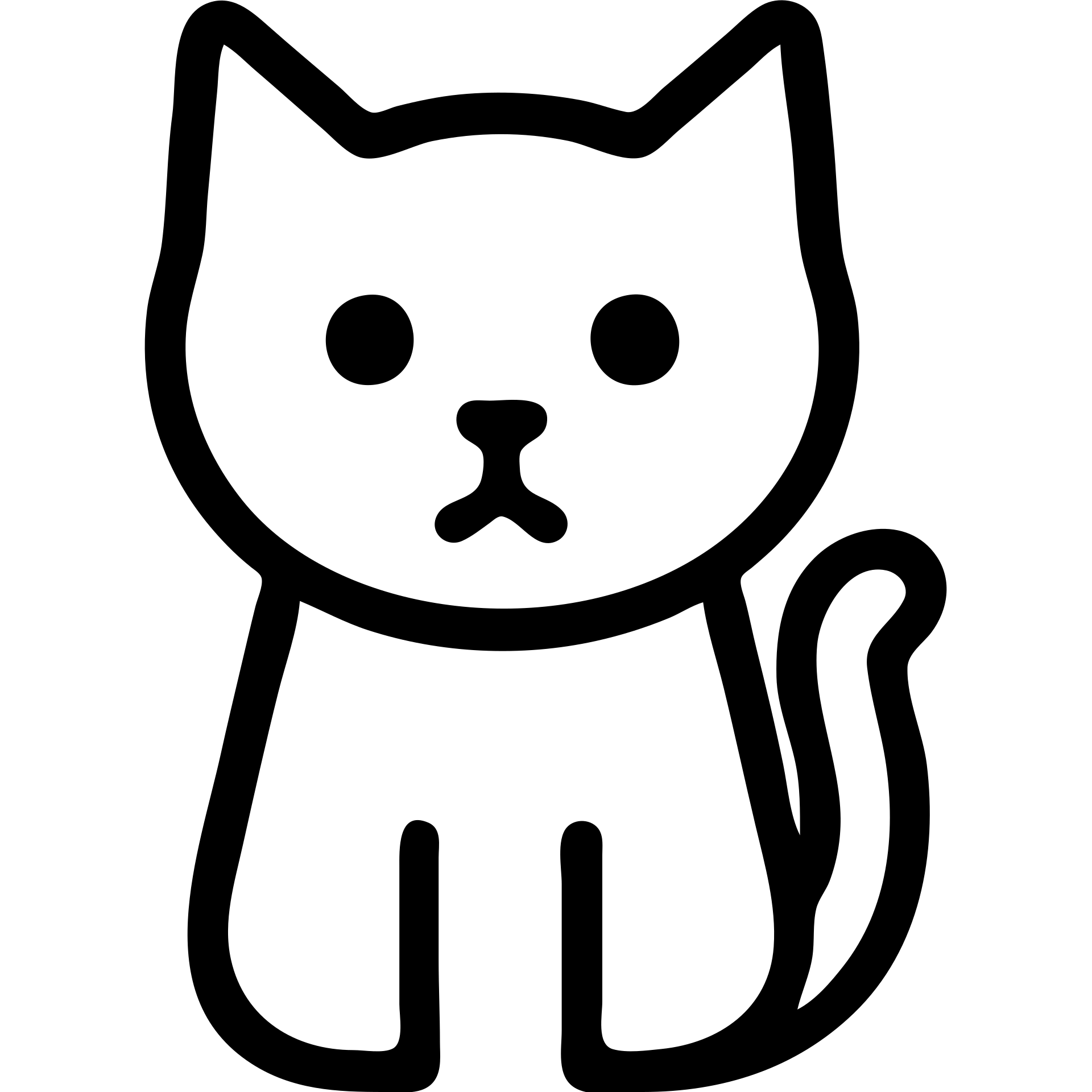 stylized cat, bold lines, modern look emoji