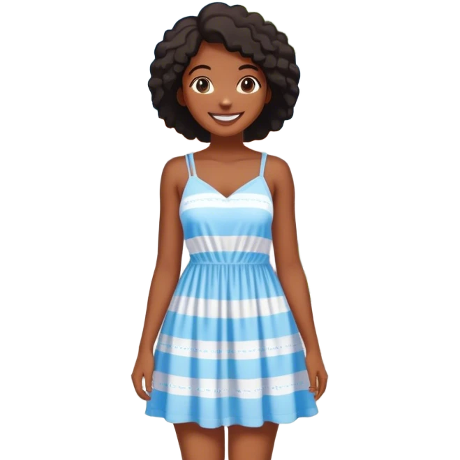 Black girl standing in front of HillmanTok University on a beautiful sunny day emoji