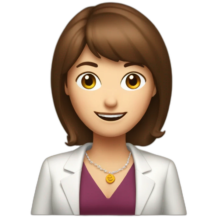 Patricia Bullrich winking, with a cup of wine emoji