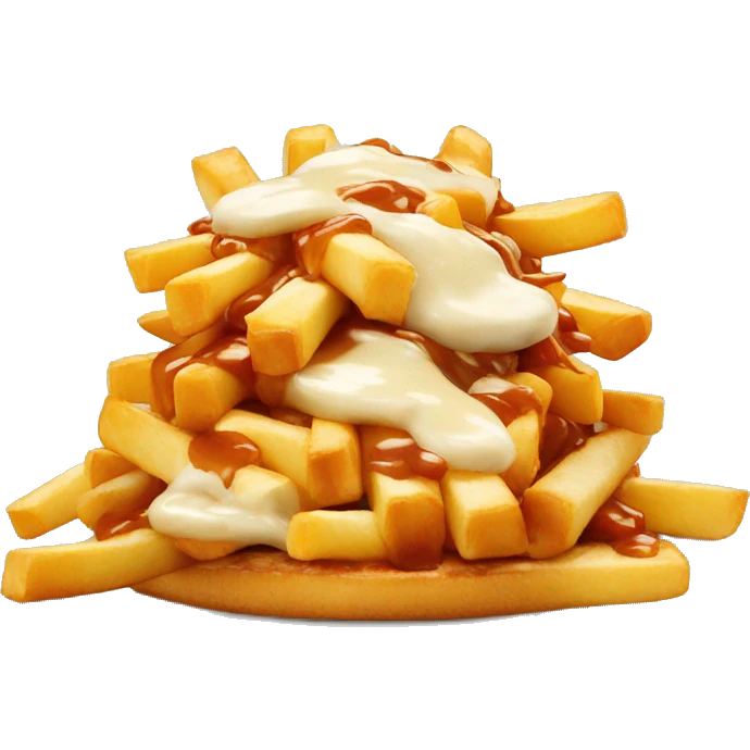 Poutine qui mange un menus macdo emoji