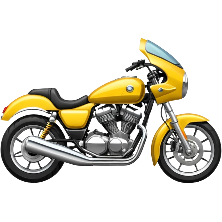 standard yellow motorcycle side view emoji