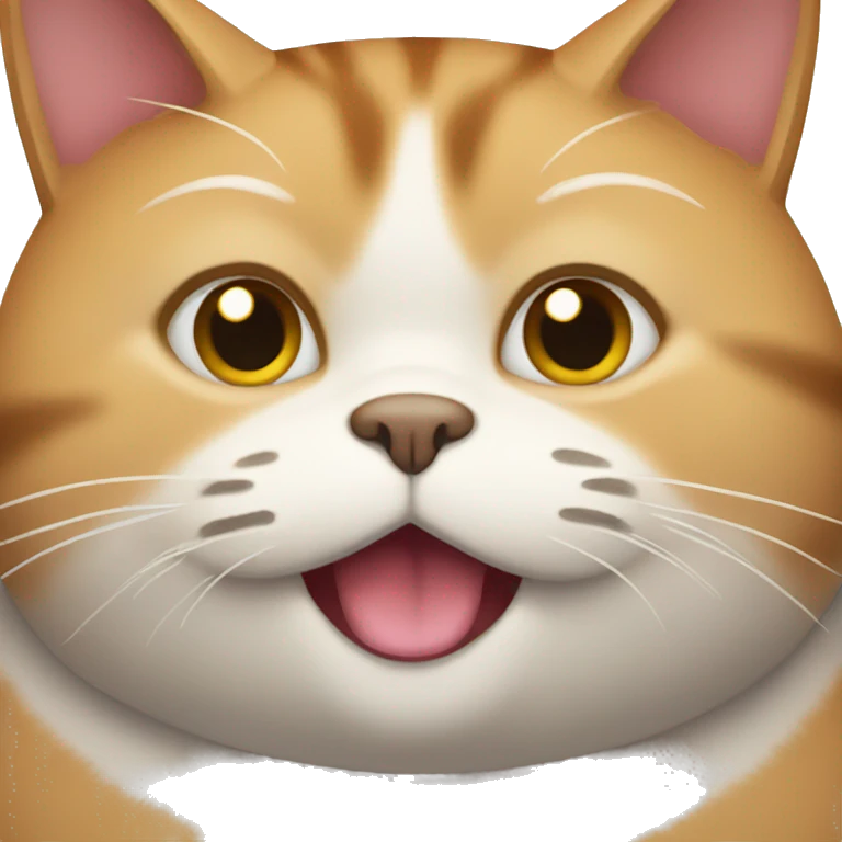A fat cat  emoji