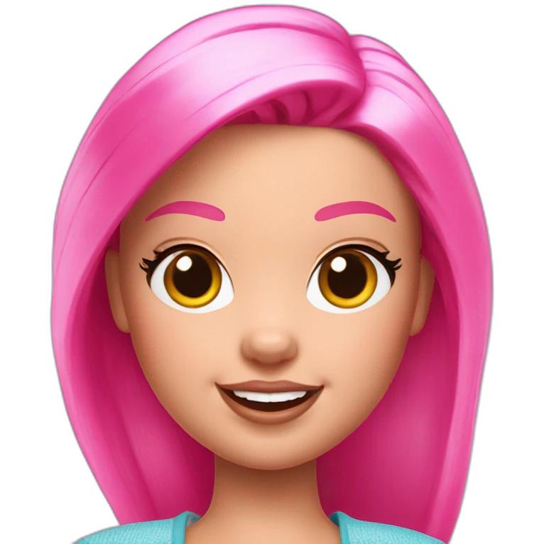 Barbie pig emoji