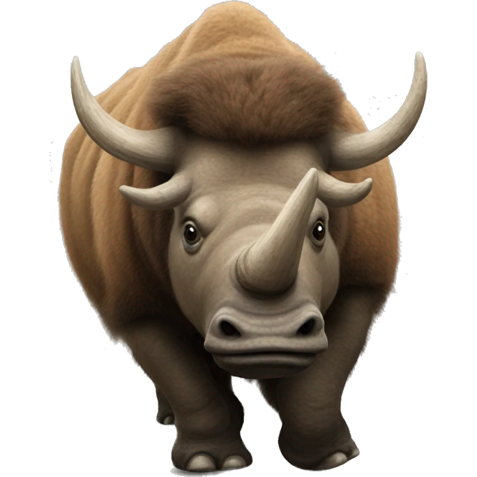 woolly-rhinoceros-extinct-species emoji