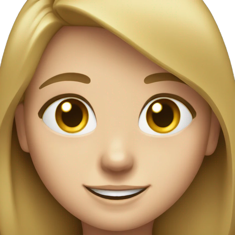 smiling girl in black shirt emoji