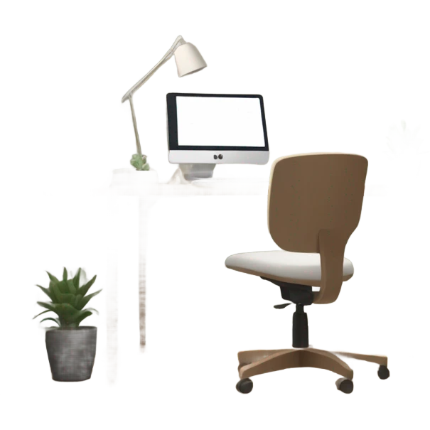 modern-minimalistic-decorated-home-office-front view emoji