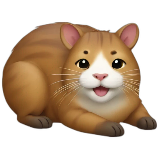Cat on a capybara emoji