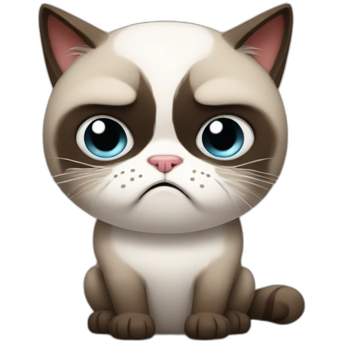 Grumpy cat emoji