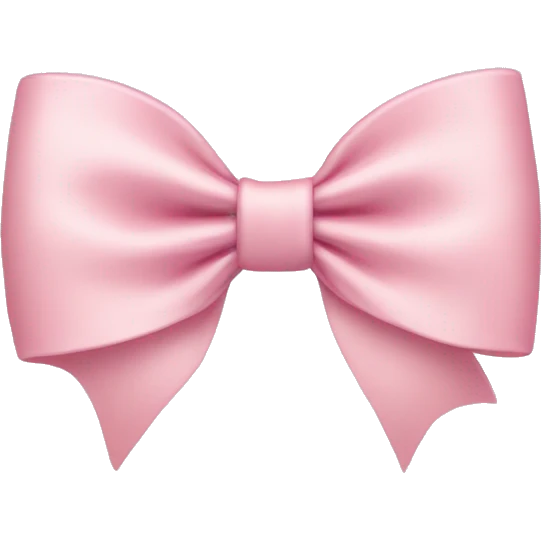 Light pink bows emoji