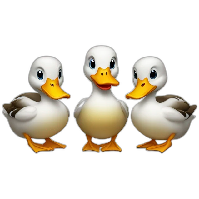 three ducks emoji