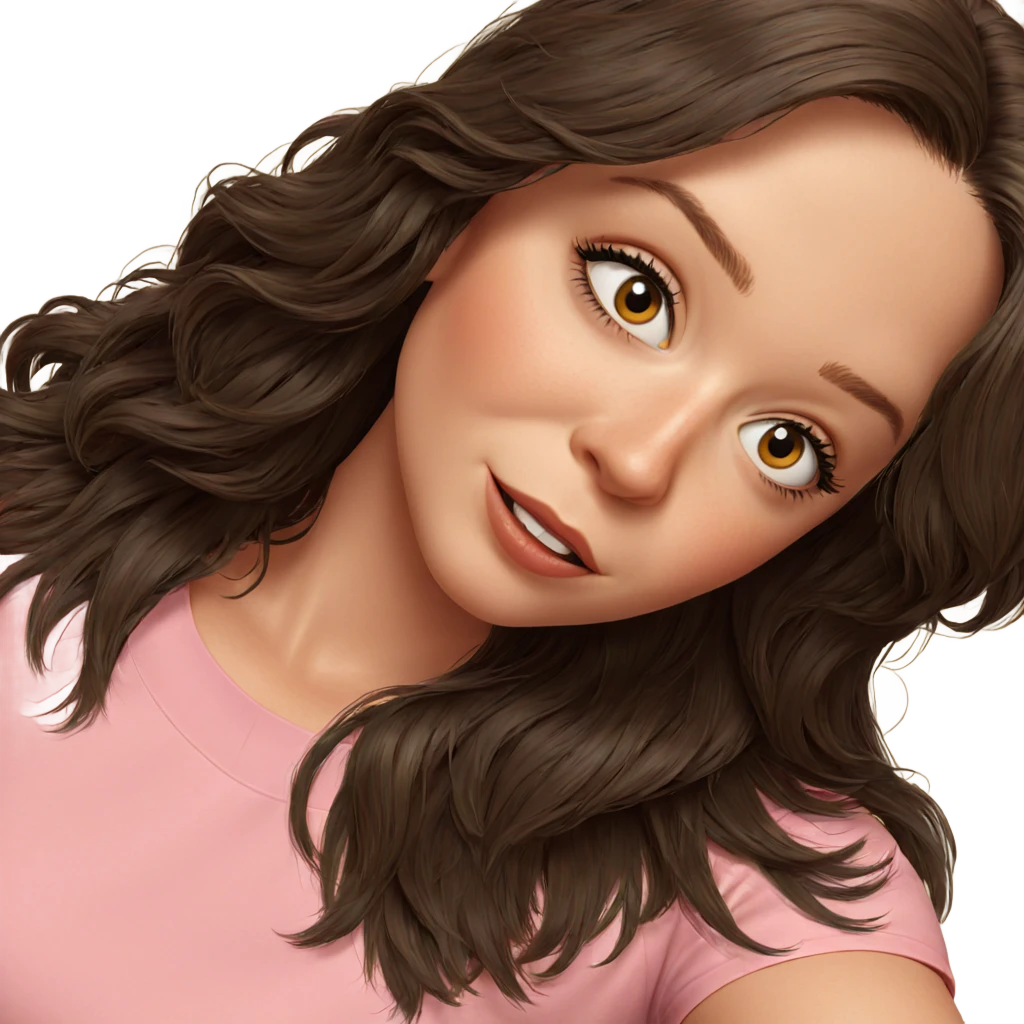 realistic portrait of girl emoji