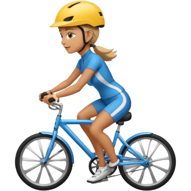 woman riding cycle emoji