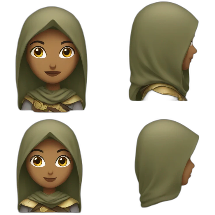 Muslima warrior emoji