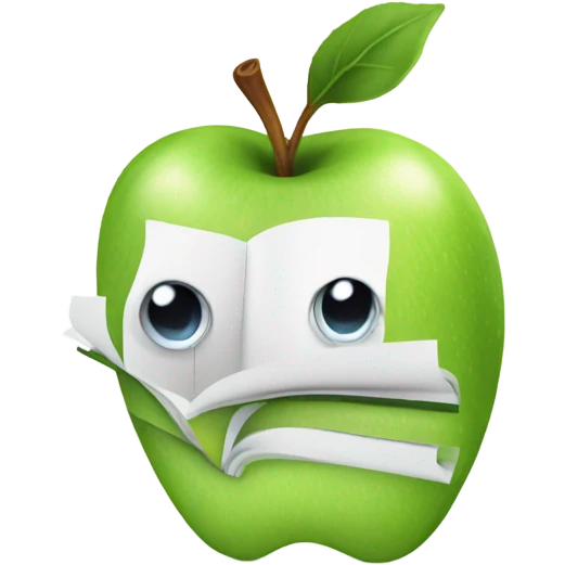 notebook apple emoji