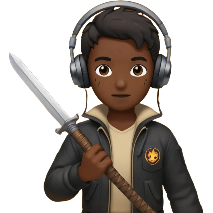 🖤🔥💣👤🧨🎧⚔️🏙️ emoji