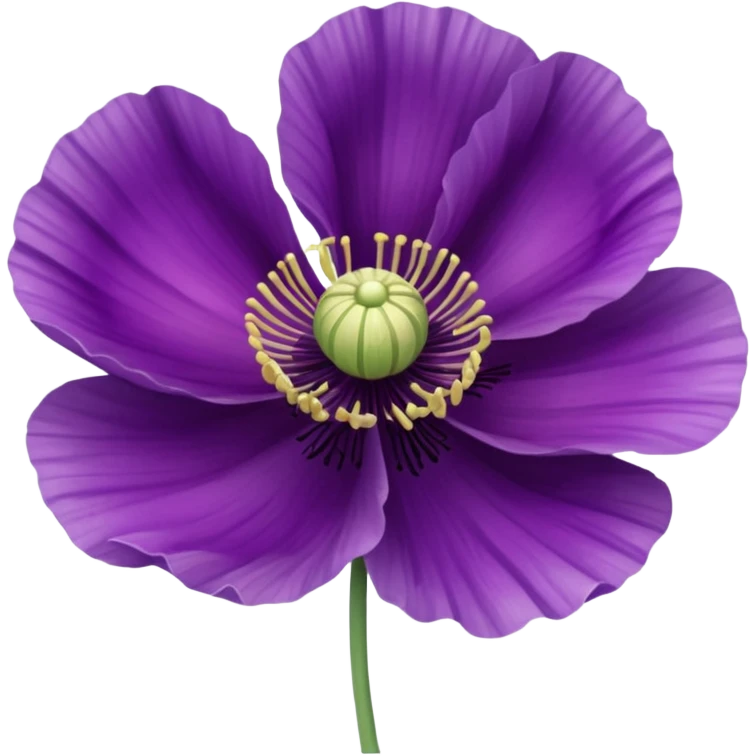 Opium poppy emoji