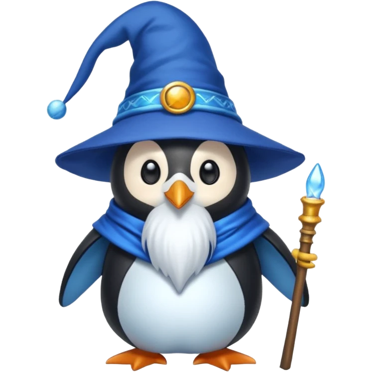 Penguin Wizard emoji