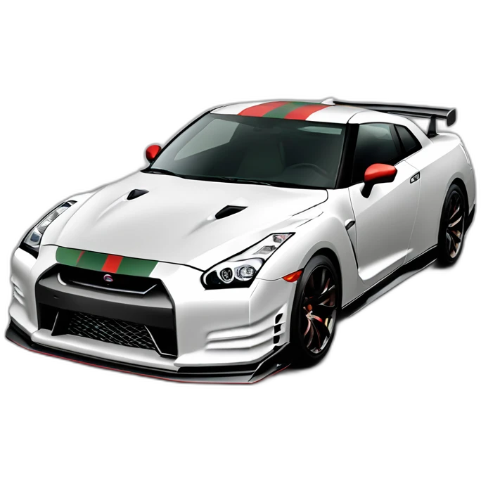 Nissan-skyline-gt-r35,gucci emoji