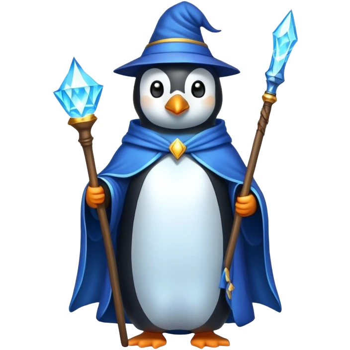 Penguin Wizard emoji