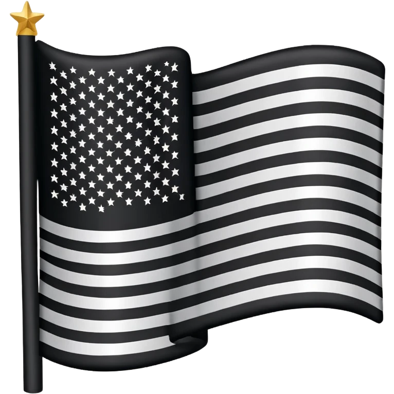 Black American flag emoji