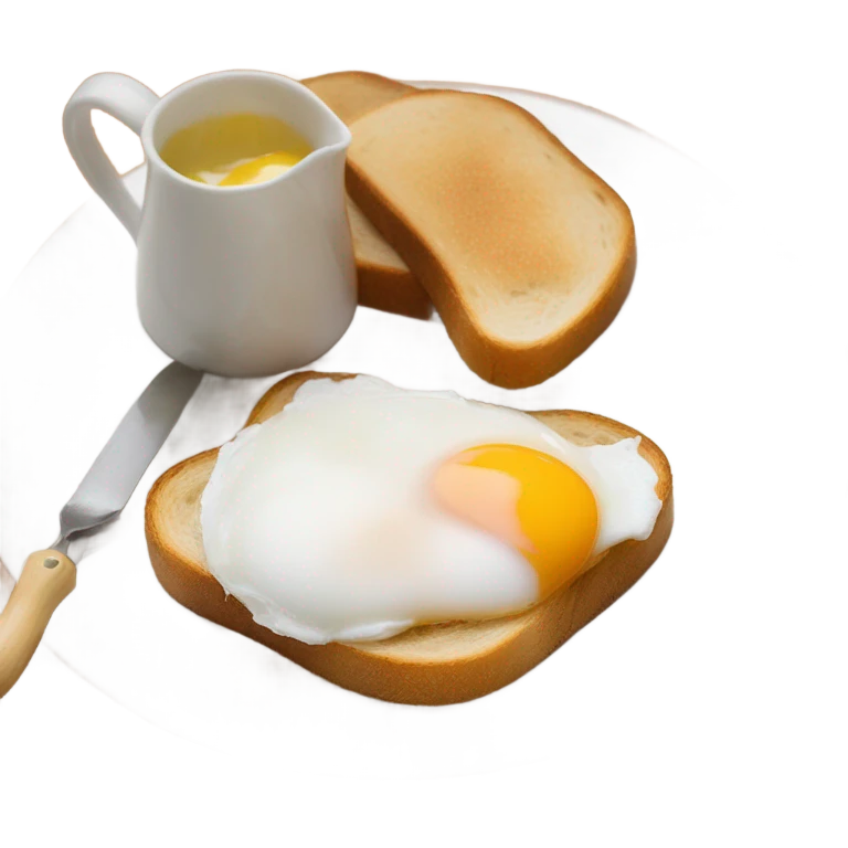 poached eggs on toast  emoji