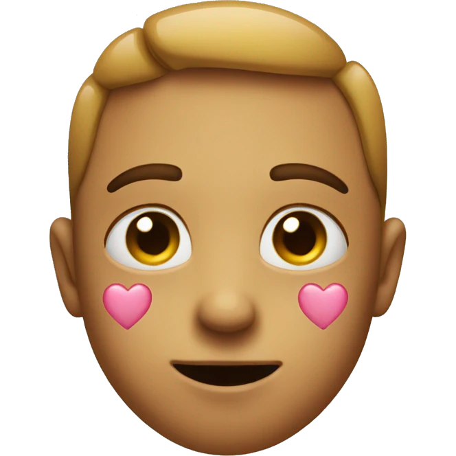 Face with hearts for eyes biting bottom lip emoji