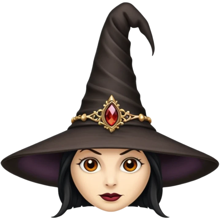 evil witch hat  emoji
