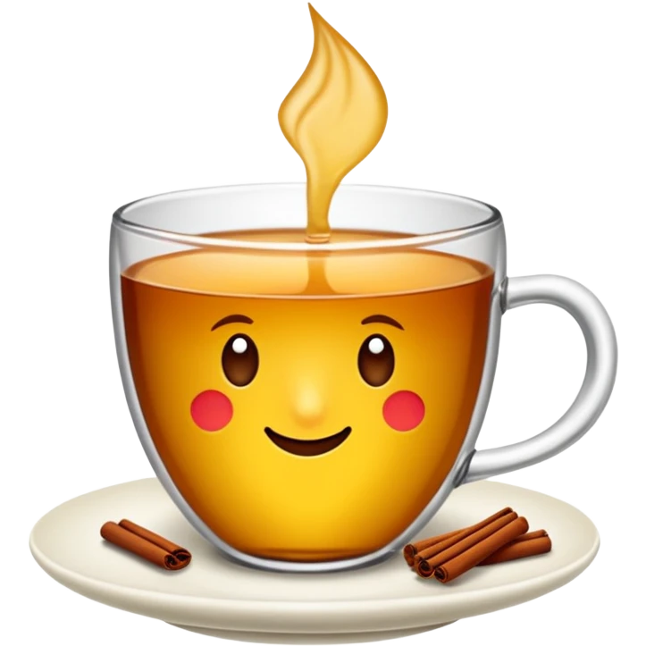 ince belli çay bardağı emojisi yap. Bardakta türk çayı olsun. Bunu canva da kullanıcam. Arka plana uysun lütfen o formatta yap emoji