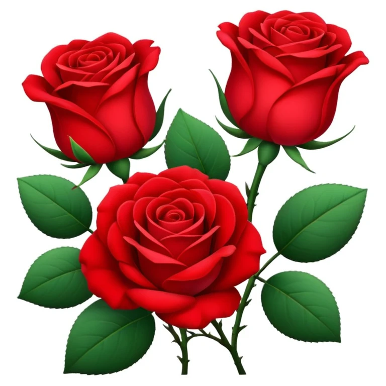 Rose flowers 
 emoji