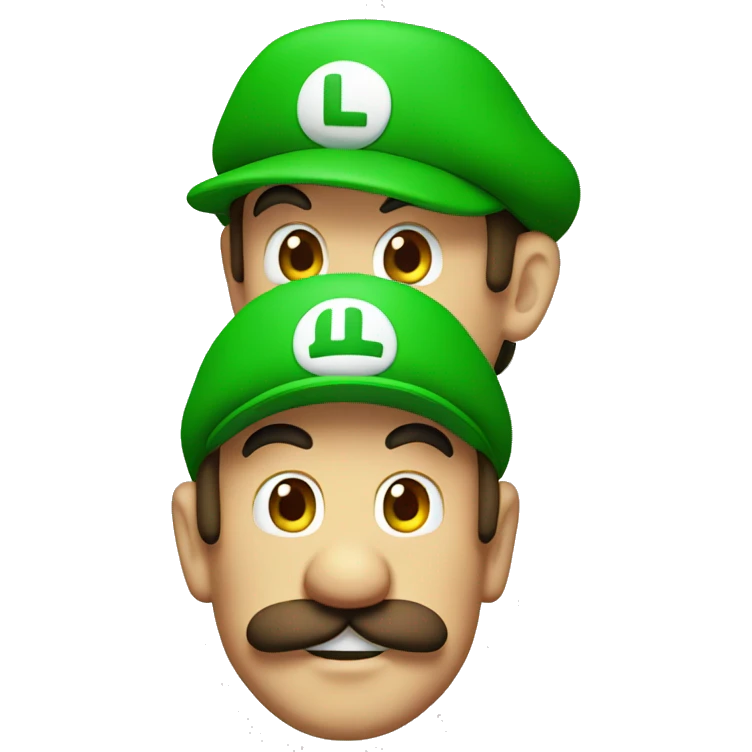 Luigi head  emoji