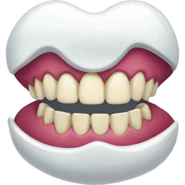 Closed teeth emoji