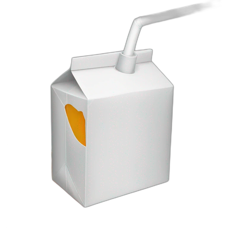 Orange juicebox emoji