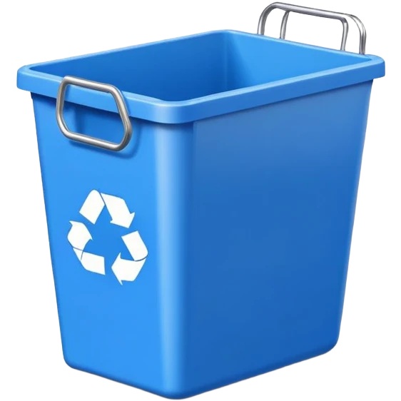 stackable bin blue emoji