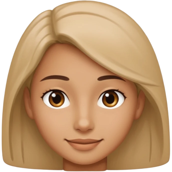 slight sideways three-quarters view of the same face, subtle smile emoji