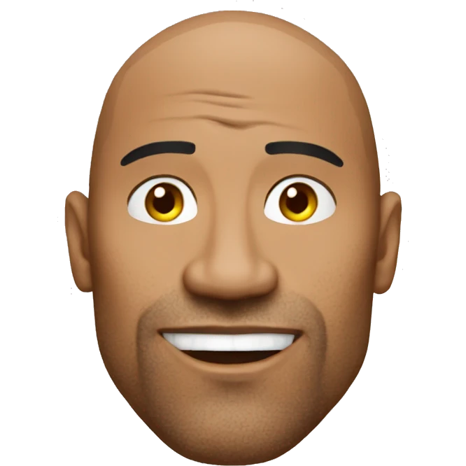 The rock sus face emoji