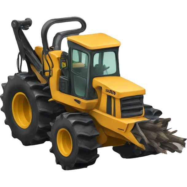 wood skidder machine emoji