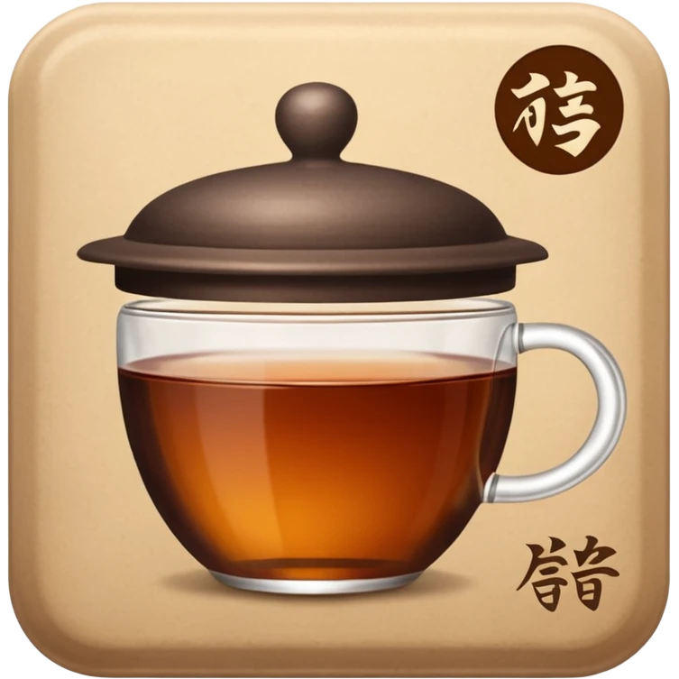 iPhone emoji icon of Pu-erh tea in packaging emoji