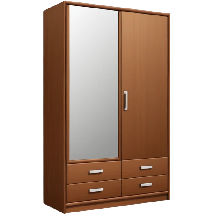 wardrobe modern closed mirror door emoji