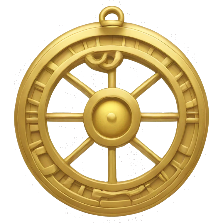 gold astrolabe emoji