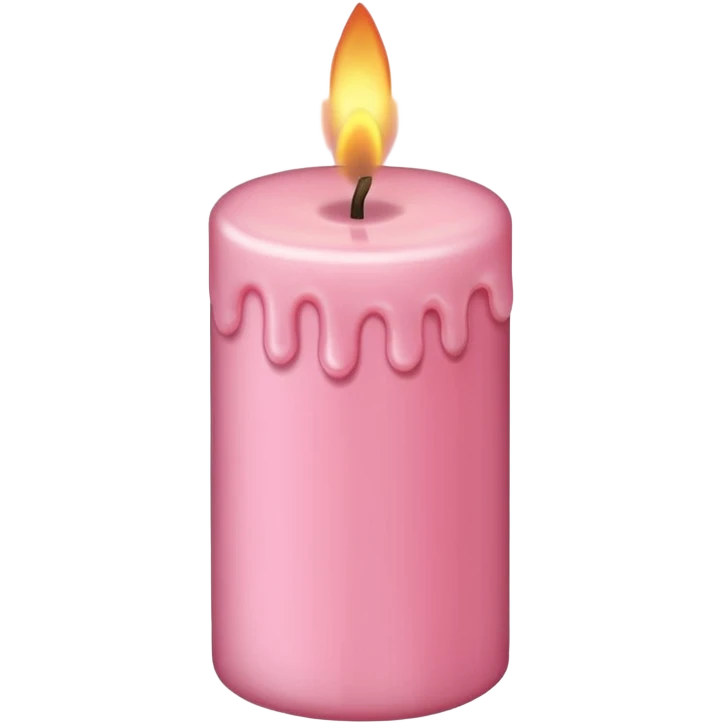make a candle in girly with light pink tones. emoji